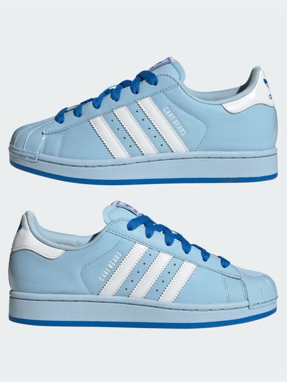 🧸 ADIDAS SUPERSTAR 2 x CARE BEARS BLUE 🩵 - Picture 2 of 5